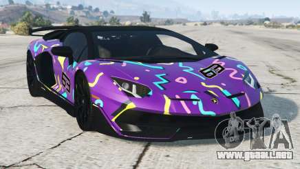 Lamborghini Aventador Grape para GTA 5