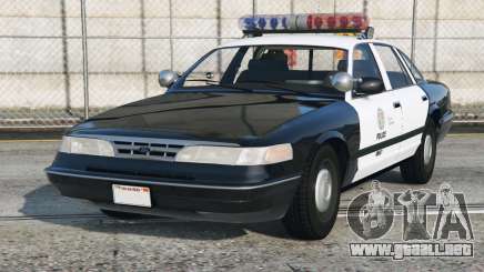 Ford Crown Victoria LSPD Eerie Black [Add-On] para GTA 5