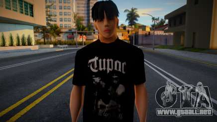 Man T-Shirt Tupac para GTA San Andreas