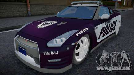 2012 Nissan GT-R R35 Black Edition Police v1.0 para GTA San Andreas