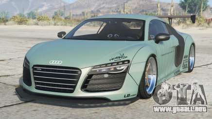 Audi R8 V10 Liberty Walk Gulf Stream [Replace] para GTA 5