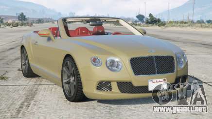 Bentley Continental GT Convertible 2011 Misty Moss [Add-On] para GTA 5