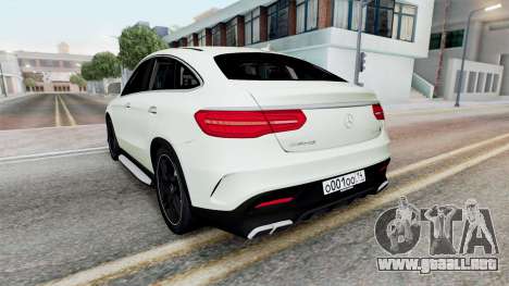 Mercedes-AMG GLE 63 Coupe (C292) para GTA San Andreas