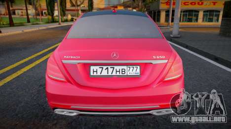 Mercedes-Maybach S650 Pullman Jobo para GTA San Andreas